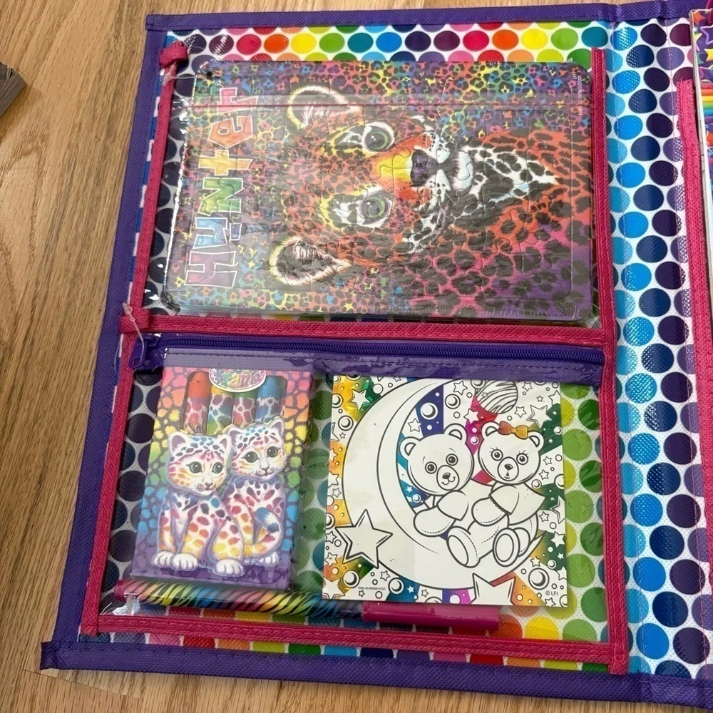 Lisa Frank Art Case Tikanni 2020 Trifold Portfolio On the Go Storage Art Kit